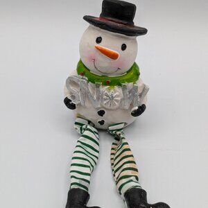 Shelf Sitter Snowman Holiday Christmas Figurine